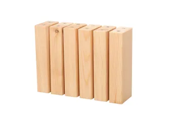 Gigapur G56 Komforthöhe/Stauraum Möbelfuß-Set best. aus 6 Füßen, Höhe 36 cm, für Gigapur G56 Einzelbett. Nachrüstbar/Umbaubar 