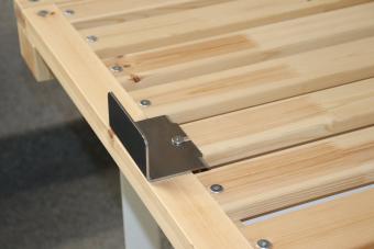 Gigapur G56 seitlicher Matratzenhalter aus Edelstahl (Viererpack = 4 Stück) 4 Stück