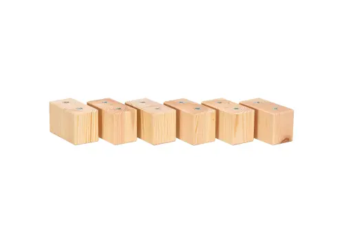 Artikelbild des Artikels “Gigapur G56 Futon/Kleinkind Möbelfuß-Set best. aus 6 Füßen, Höhe 6 cm, für Gigapur G56 Einzelbett. Nachrüstbar/Umbaubar “