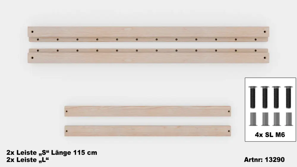 Artikelbild 2 des Artikels “Gigapur G56 Einzelbett Umbauset auf Bettlänge 220 cm für Bettbreite 80 cm Nachrüstbar/Umbaubar “