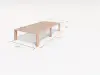 Artikelbild 3 des Artikels “Gigapur G56 Holzbett 100x200 cm | Kiefer massiv naturbelassen | Mit 2 Fuß-Sets (25 cm & 36 cm Komforthöhe) | Flexibles Seniorenbett & Stauraumbett | Inkl. Lattenrost 200 | 100 | Fuß 36cm Rahmen 4cm Gesamt 40cm“