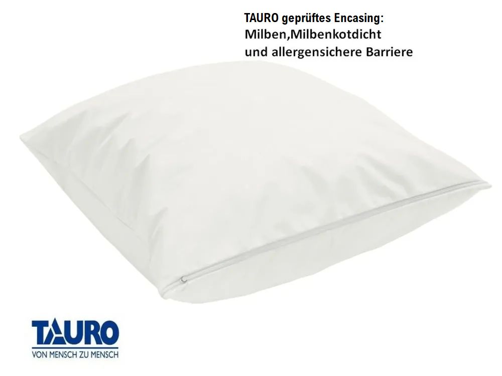 Artikelbild 4 des Artikels “TAURO Allergiker Encasing Set für Kinder (100x135 + 40x60 cm) – Anti-Milben Bettbezug & Kissenbezug | Hausstauballergie Milbenschutz, Kochfest “