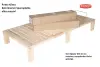 Artikelbild 8 des Artikels “Massivholzbett Gigapur G56 Kiefer naturbelassen | 80x200 cm | Komplettset mit Lattenrost | Höhe 29 cm 200 | 80 | Fuß 25cm Rahmen 4cm Gesamt 29cm“